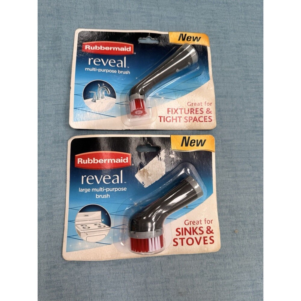 Rubbermaid Reveal Brush Replacement Large & Small NEW